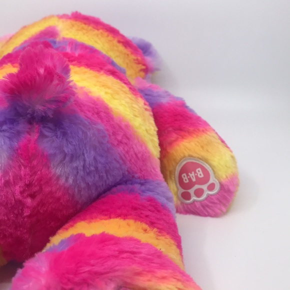 Build A Bear Plush Rainbow Candy Tripe With Eyelashes Stuffed Animal 17” - Picture 6 of 14